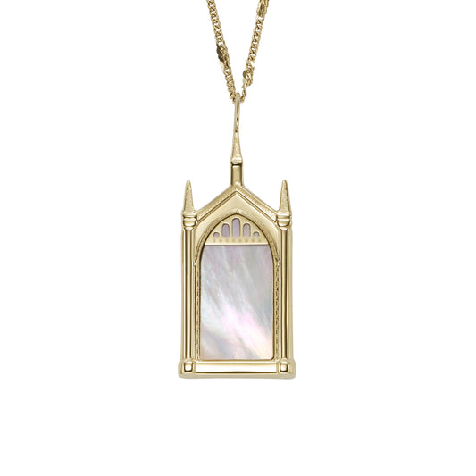 Limited Edition Harry POTTER<sup>®</sup> Mirror of Erised Mother of Pearl Chain Necklace