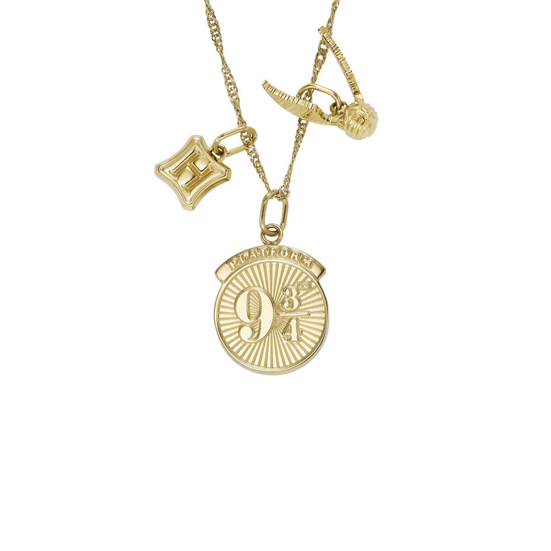 LIMITED EDITION HARRY POTTER<sup>®</sup> GOLD-TONE STAINLESS STEEL CHAIN NECKLACE