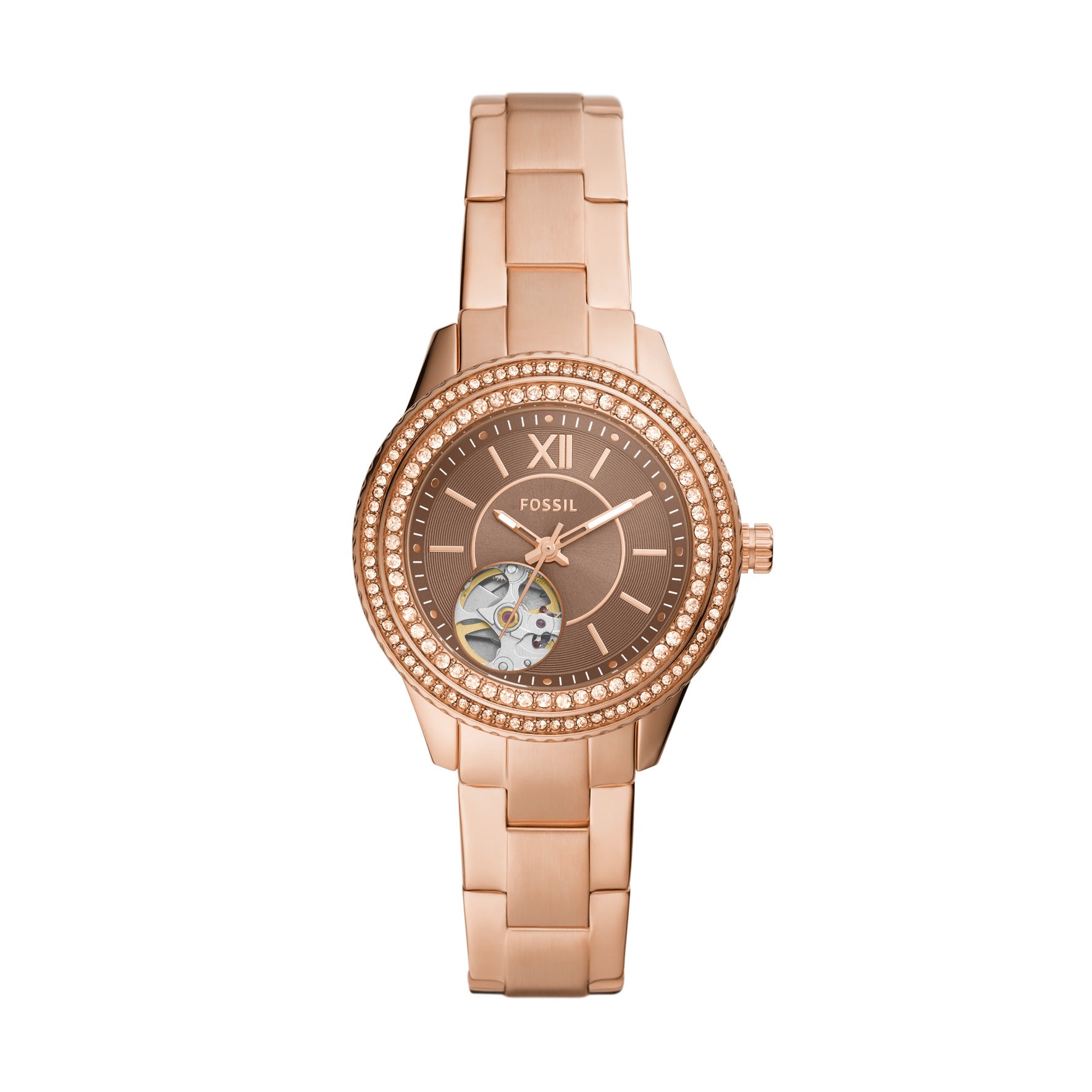 Automatic women's watch outlet fossil