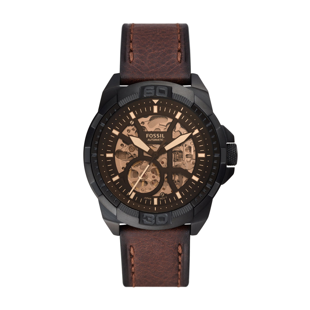 Fossil Bronson Automatic Brown Leather Men's Watch - ME3219