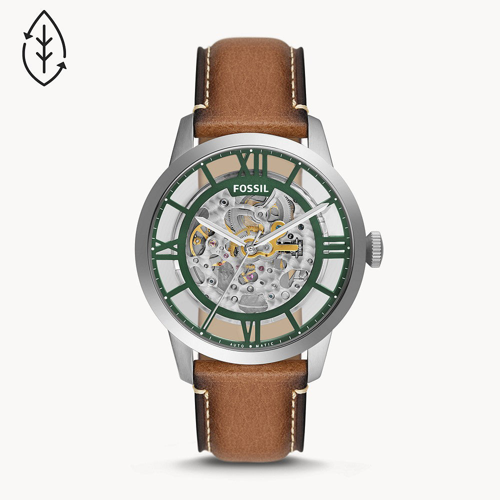 Fossil Townsman Automatic Tan Eco Leather Men's Watch - ME3234