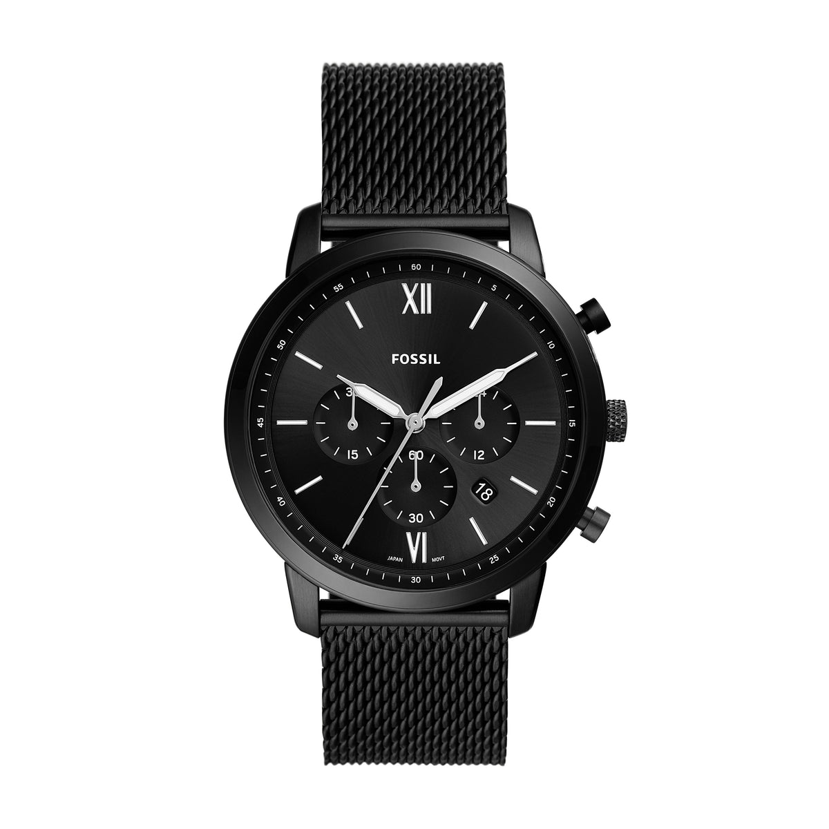 Fossil Analog Men's Watch Stainless Steel Metal Bracelet