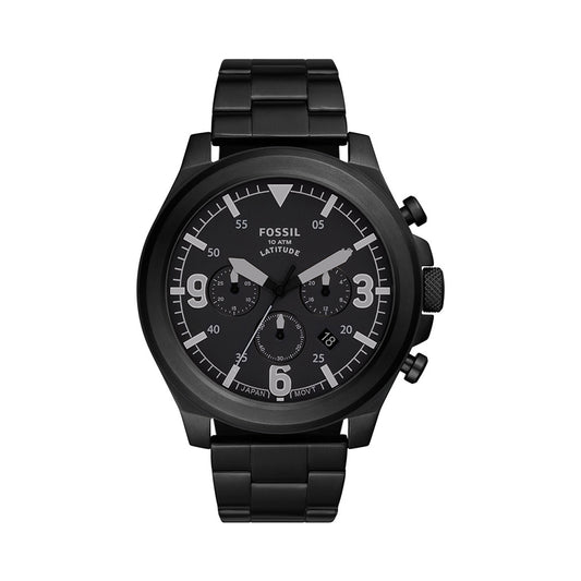 Fossil Analog Men's Watch Stainless Steel Metal Bracelet