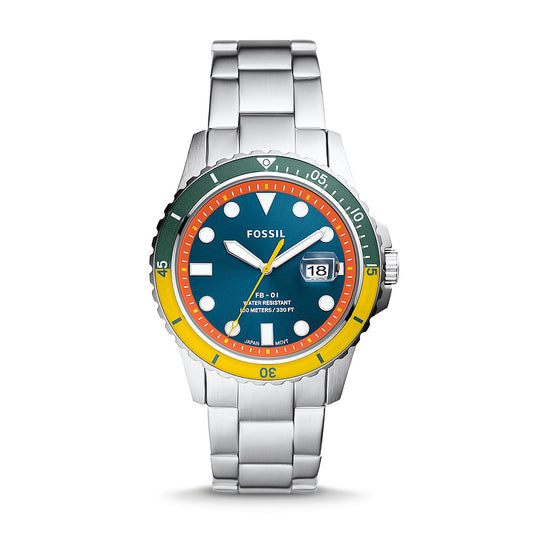 Fossil Analog Men's Watch Stainless Steel Metal Bracelet