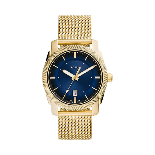 Fossil Analog Men's Watch Gold Plated Metal Bracelet