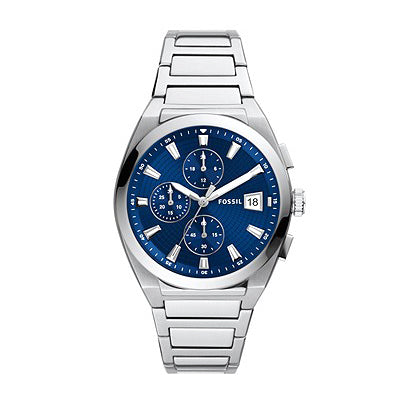 Fossil Analog Men's Watch Stainless Steel Metal Bracelet