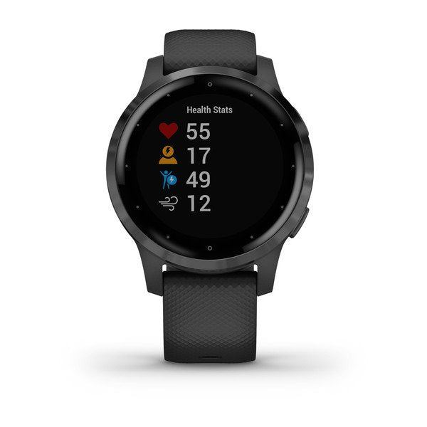 Garmin Vivoactive 4S Black Silicone Full Display Dial Smart Watch - 010-02172-14