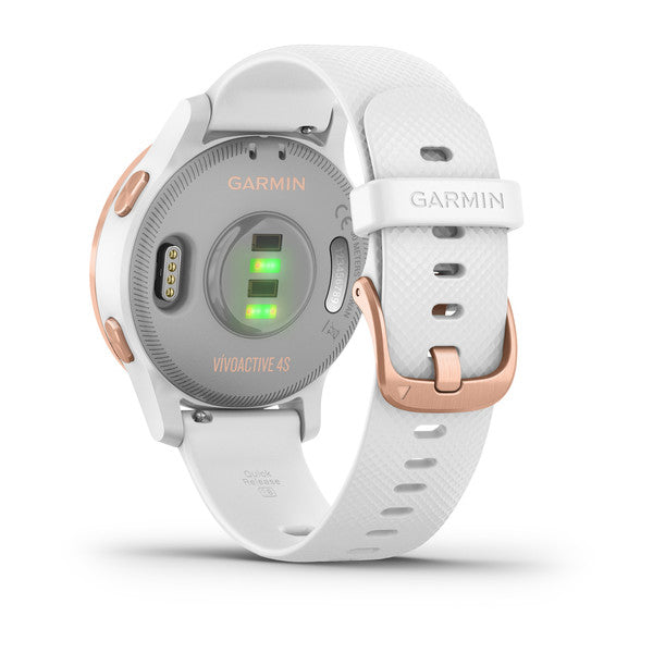 Garmin Vivoactive 4S White Silicone Full Display Dial Smart Watch - 010-02172-24