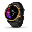 Garmin Venu Gold Case Black Band Full Display Watch