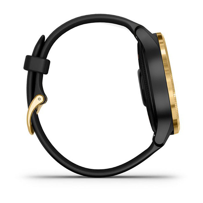 Garmin Venu Gold Case Black Band Full Display Watch