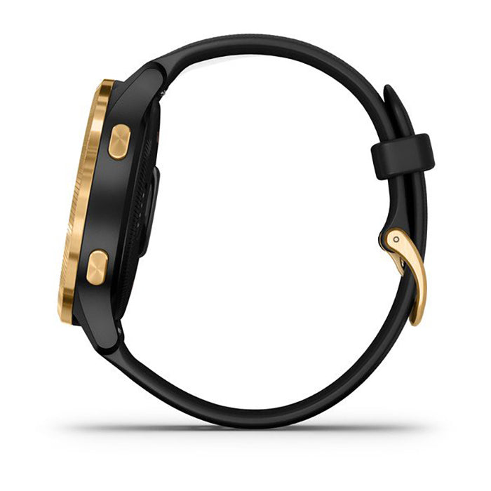 Garmin Venu Gold Case Black Band Full Display Watch