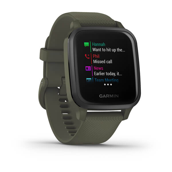 Garmin Venu Sq Music Edition Slate Aluminium Black Silicone Full Display Dial Smart Watch