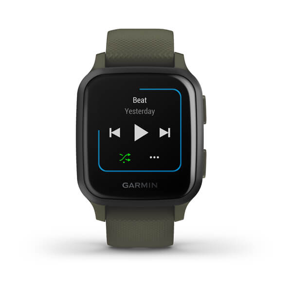 Garmin Venu Sq Music Edition Slate Aluminium Black Silicone Full Display Dial Smart Watch