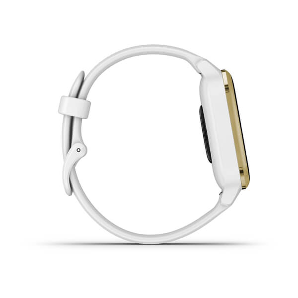 Garmin Venu Sq Gold Aluminium White Silicone Full Display Dial Smart Watch - 010-02427-11