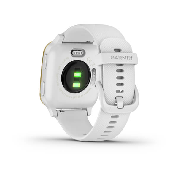 Garmin Venu Sq Gold Aluminium White Silicone Full Display Dial Smart Watch - 010-02427-11