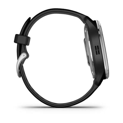 ساعة Garmin D2 Air X10 بشاشة كاملة وسوار سيليكون أسود ممرر