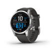 Garmin Fenix 7S Silver With Graphite Band Full Color Display Watch