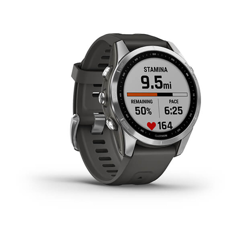 Garmin Fenix 7S Silver With Graphite Band Full Color Display Watch - 010-02539-01