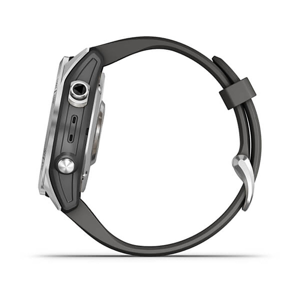 Garmin Fenix 7S Silver With Graphite Band Full Color Display Watch