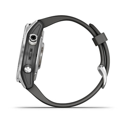 Garmin Fenix 7S Silver With Graphite Band Full Color Display Watch