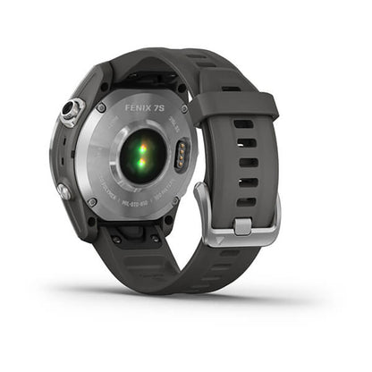 Garmin Fenix 7S Silver With Graphite Band Full Color Display Watch
