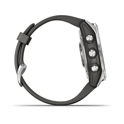Garmin Fenix 7S Silver With Graphite Band Full Color Display Watch