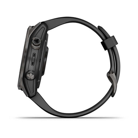 Garmin Fenix 7S Sapphire Carbon Gray DLC W Ith Black Band Full Color Display Watch