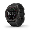 Garmin Fenix 7 Sapphire Carbon Gry DLC Ti W Blk Bnd Gps Full Color Display Watch