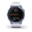 Garmin Fenix 7 Sapphire Mineral Blue Titanium White Band Full Display Watch