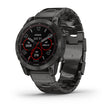 Garmin Fenix 7 Sapphire Carbon Grey DLC Vented Titanium Band Full Display Watch