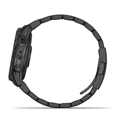 Garmin Fenix 7 Sapphire Carbon Grey DLC Vented Titanium Band Full Display Watch