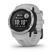 ساعة Garmin Instinct 2S Solar بسوار سيليكون باللون الرمادي (Mist Grey) وشاشة كاملة