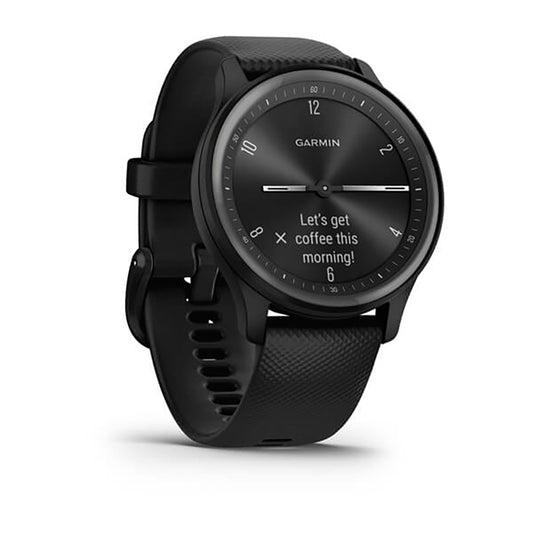 Garmin Vivomove Sport Black Silicone Band Full Display Watch