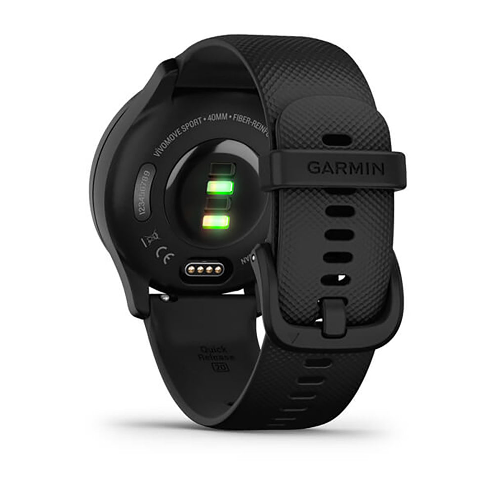 Garmin Vivomove Sport Black Silicone Band Full Display Watch