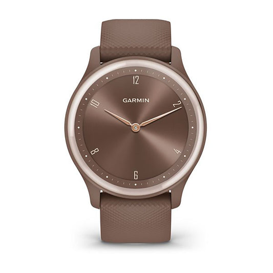 Garmin Vivomove Sport Cocoa Silicone Band Full Display Watch