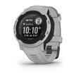 ساعة Garmin Instinct 2S المصنوعة من السيليكون، تعمل بالطاقة الشمسية، لون رمادي ضبابي، مع شاشة ملونة بالكامل