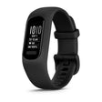 ساعة Garmin Vivosmart 5 باللون الأسود مع سوار سيليكون مقاس كبير وشاشة كاملة