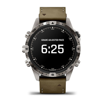 ساعة Garmin Marq Adventurer من الجيل الثاني بحزام بني، ساعة عصرية متعددة المهام