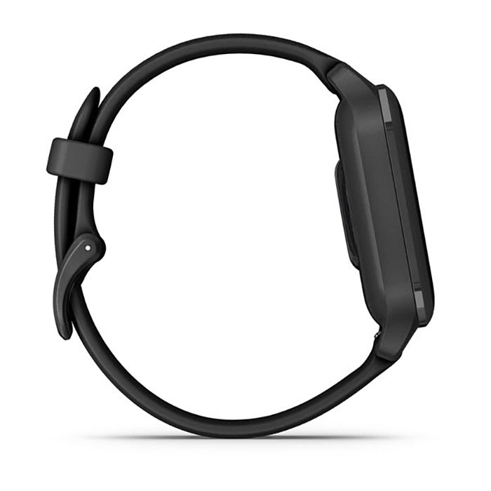 ساعة Garmin Venu Sq2 إصدار الموسيقى بسوار سيليكون أسود وشاشة كاملة