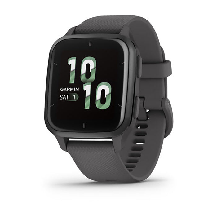 Garmin Venu Sq2 Slate Aluminium Bezel Grey Case Silicone Strap Full Display Watch