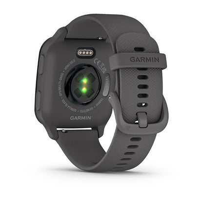 Garmin Venu Sq2 Slate Aluminium Bezel Grey Case Silicone Strap Full Display Watch
