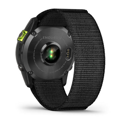ساعة Garmin Enduro 2 Sapphire Carbon Gray DLC Titanium مع سوار Ultrafit أسود بشاشة كاملة