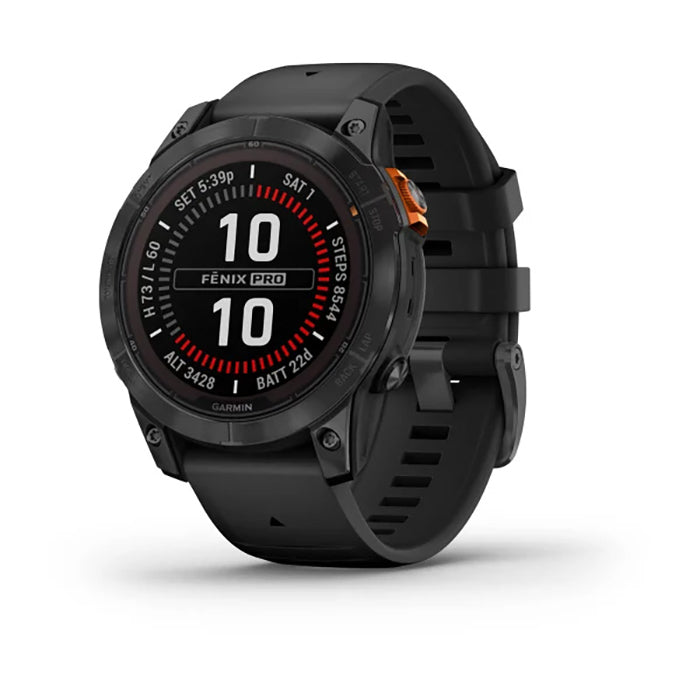 Garmin Fenix 7 Prosolar Edition Slate Gray Black Full Display Dial Watch