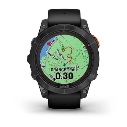 Garmin Fenix 7 Prosolar Edition Slate Gray Black Full Display Dial Watch