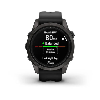 Garmin Epix Gen 2 Sapphire Edition Carbon Grey DLC Titanium With Black Band