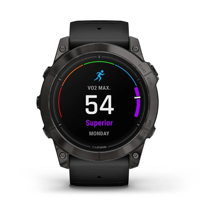 Garmin Epix Pro Gen 2 Sapphire Edition 51mm Carbon Gray DLC Titanium Black Silicone Full Display Watch
