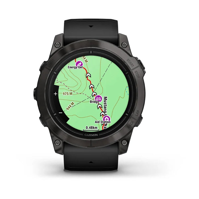Garmin Epix Pro Gen 2 Sapphire Edition 51mm Carbon Gray DLC Titanium Black Silicone Full Display Watch