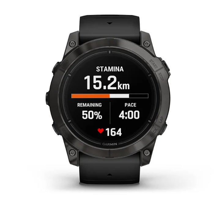 Garmin Epix Pro Gen 2 Sapphire Edition 51mm Carbon Gray DLC Titanium Black Silicone Full Display Watch