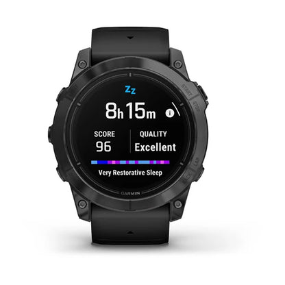ساعة Garmin Epix Pro Gen 2 الإصدار القياسي، مقاس 51 مم، لون رمادي داكن مع سوار سيليكون أسود، شاشة كاملة