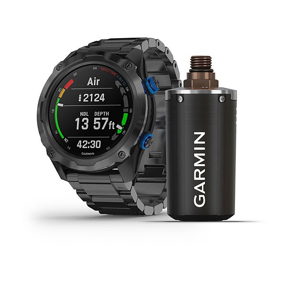 Garmin Descent Mk2 Titanium Black Bracelet Full Color Display Dial Watch